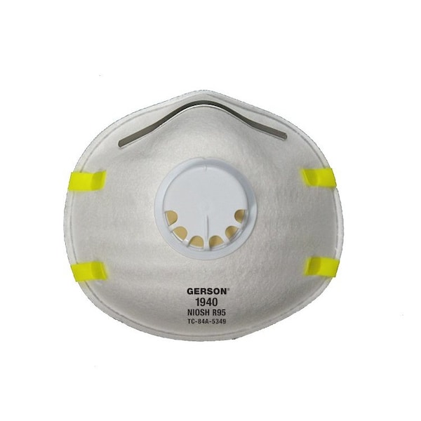 Gerson R95 Respirator with Valve, 10 Count, Case of 10 100 Masks, 10PK 081940 - main